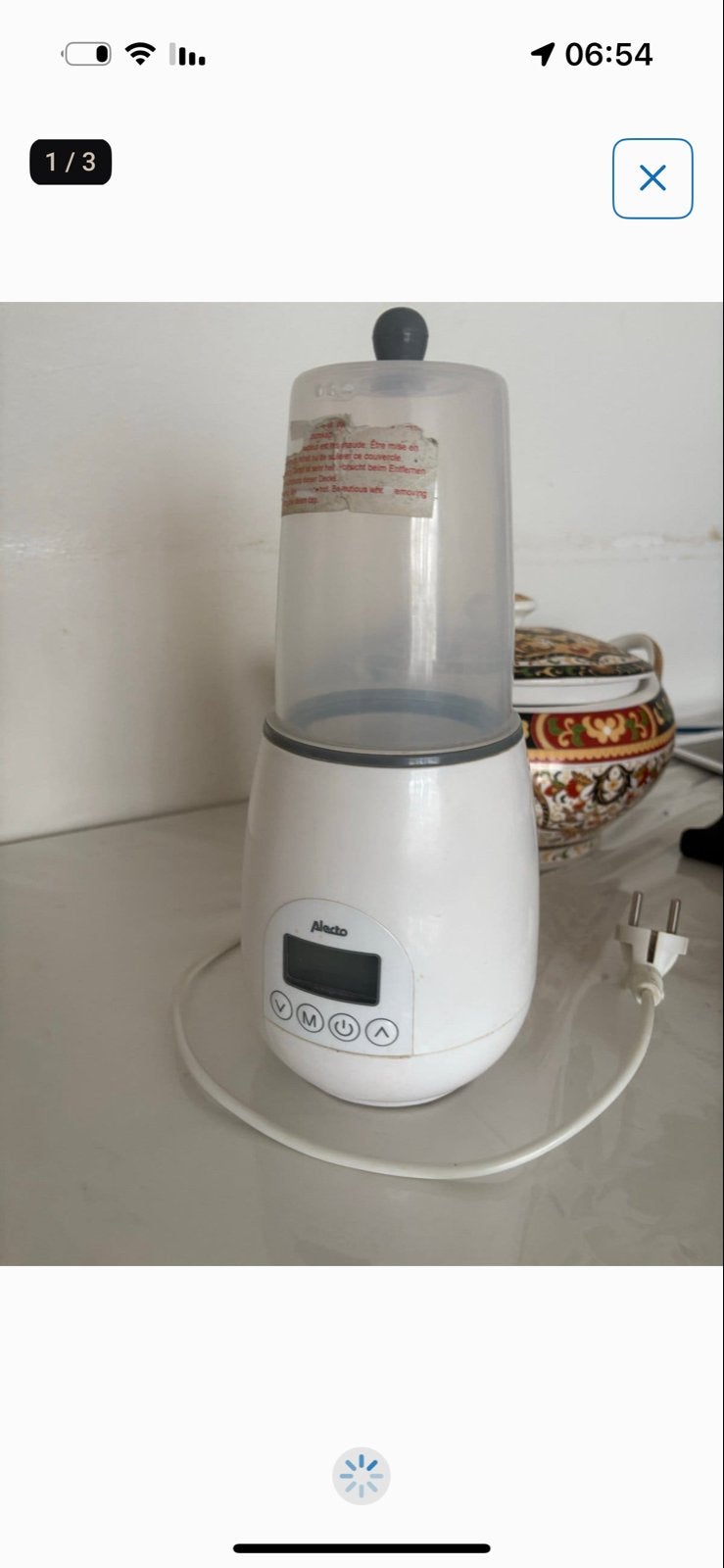 Alecto flessenwarmer en flessendroger, Ophalen, Gebruikt, Flessen- of potjesverwarmer, Alecto