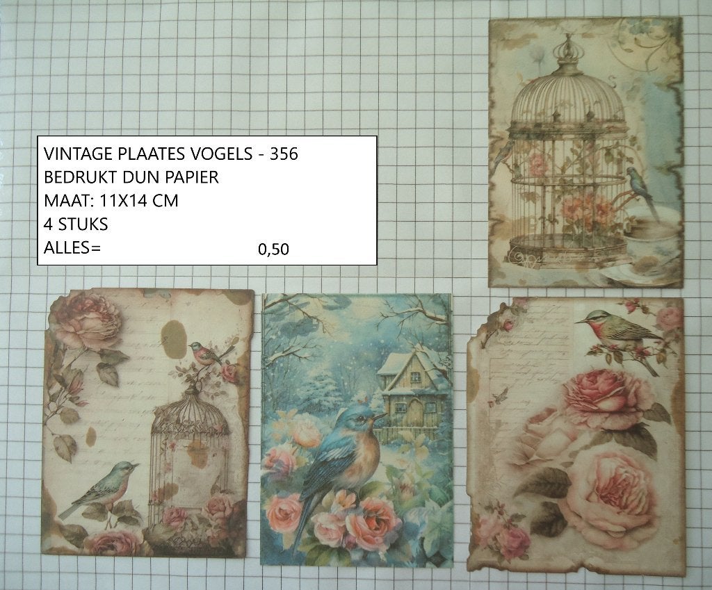 ⚠️nu 0,25: vintage plaatjes vogels 356 ( alleen verzenden, Hobby en Vrije tijd, Kaarten | Zelf maken, Ophalen, Nieuw, Dieren, Knipvel