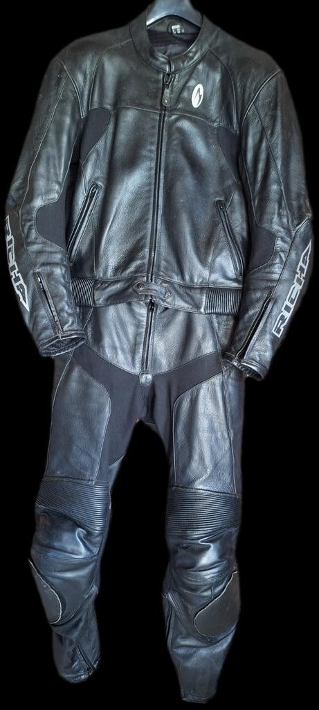 Richa leren motorjack en leren motorbroek. Maat 54. Maat L, Motoren, Kleding | Motorkleding, Ophalen of Verzenden, Tweedehands