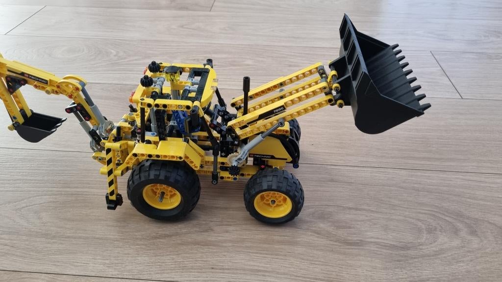 Lego Technic 8069 Graafmachine met voorlader, Lego, Ophalen of Verzenden, Zo goed als nieuw, Technic