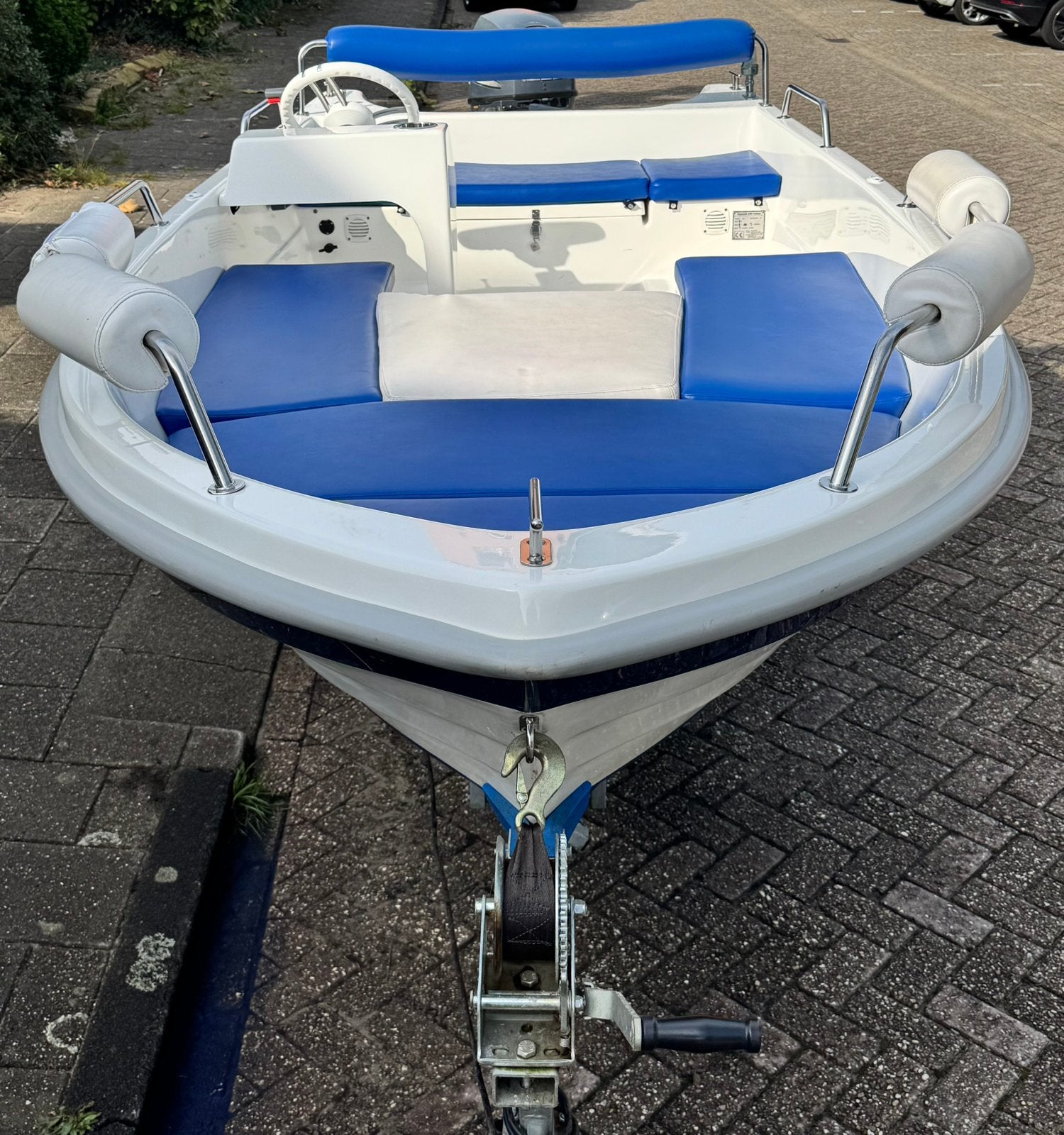Topcraft 430 met 25 pk Yamaha buitenboordmotor, Caravans en Kamperen, Ophalen, Gebruikt