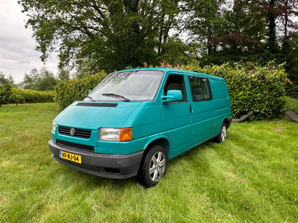 Volkswagen T4 2.5L LPG nieuwe apk Airco elec ramen (camper), Auto's, Stof, Volkswagen, Origineel Nederlands, Grijs