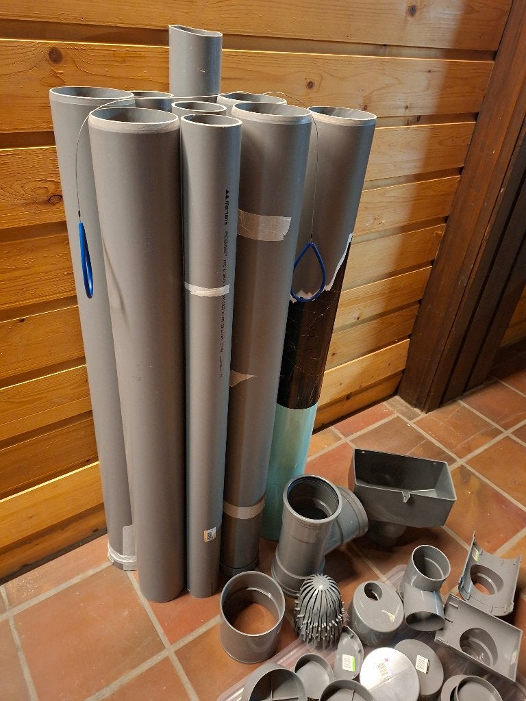 Afvoermateriaal voor riool en regenwater, Ophalen, Pvc, Overige typen, Zo goed als nieuw