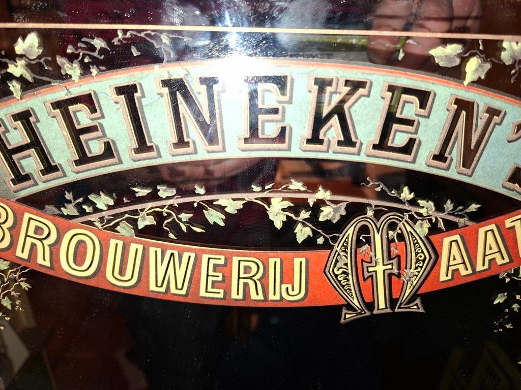Vintage Heineken & Coca-Cola Spiegels - Unieke Collectie, Ophalen, Rechthoekig, 50 tot 100 cm, Minder dan 100 cm