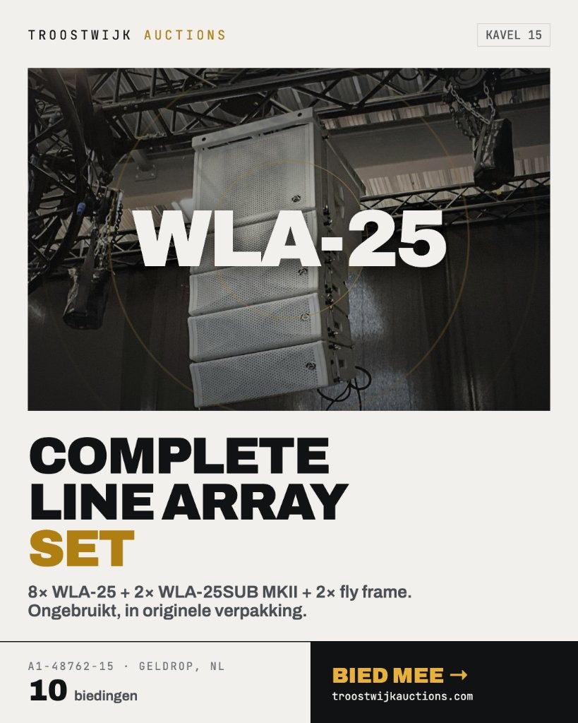 Complete Wharfedale Pro WLA-25 Line Array Set | NIEUW, Audio, Tv en Foto, Inclusief kabels, Nieuw, Spaarpot 19, Wharfedale Pro