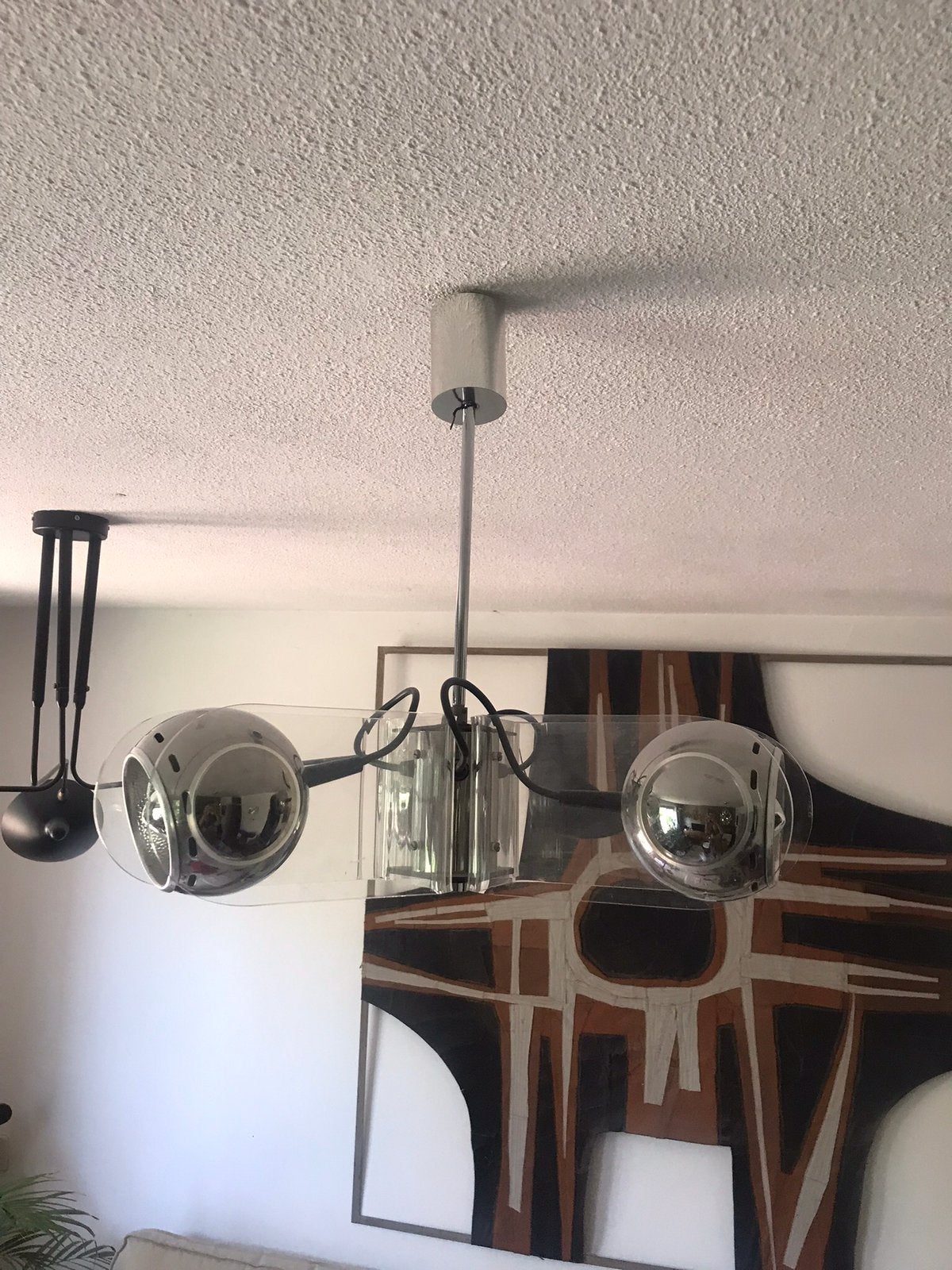 Vintage/ Gino Sarfatti(Style) hanglamp, Ophalen, Gebruikt