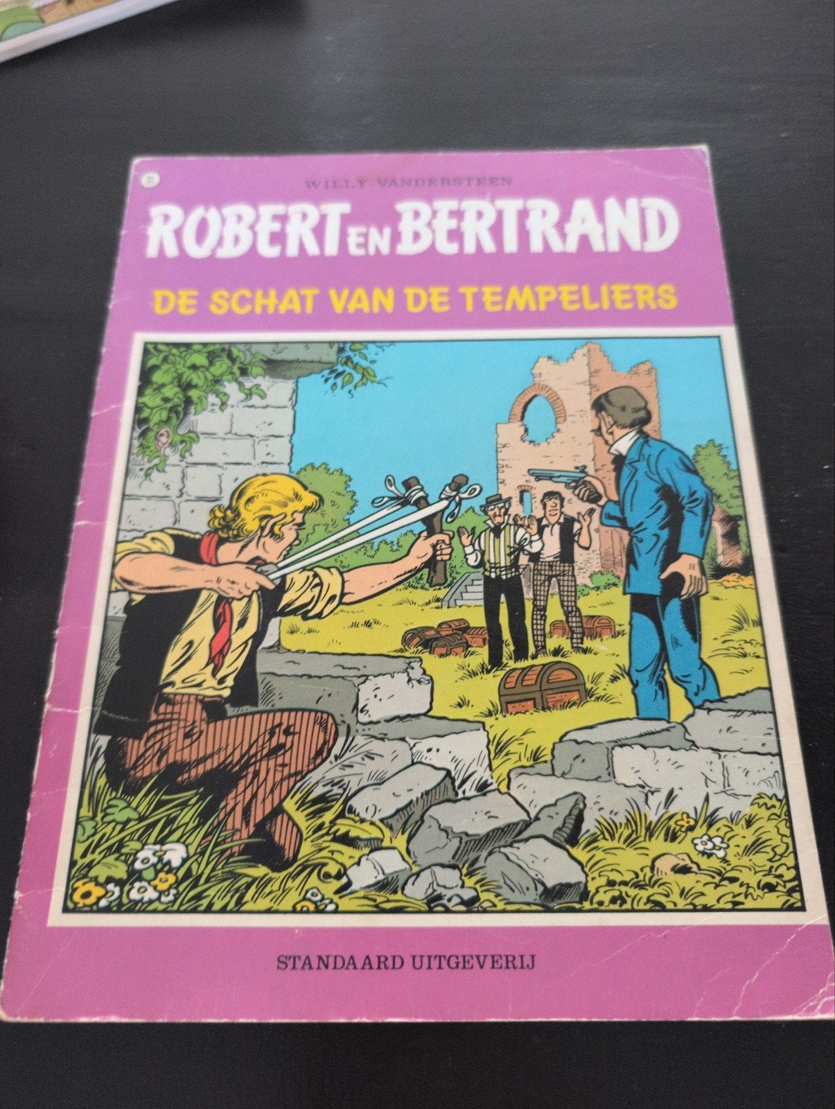 Robert en Bertrand: De Schat van de Tempeliers, Eén stripboek, Ophalen of Verzenden, Gelezen, Willy Vandersteen