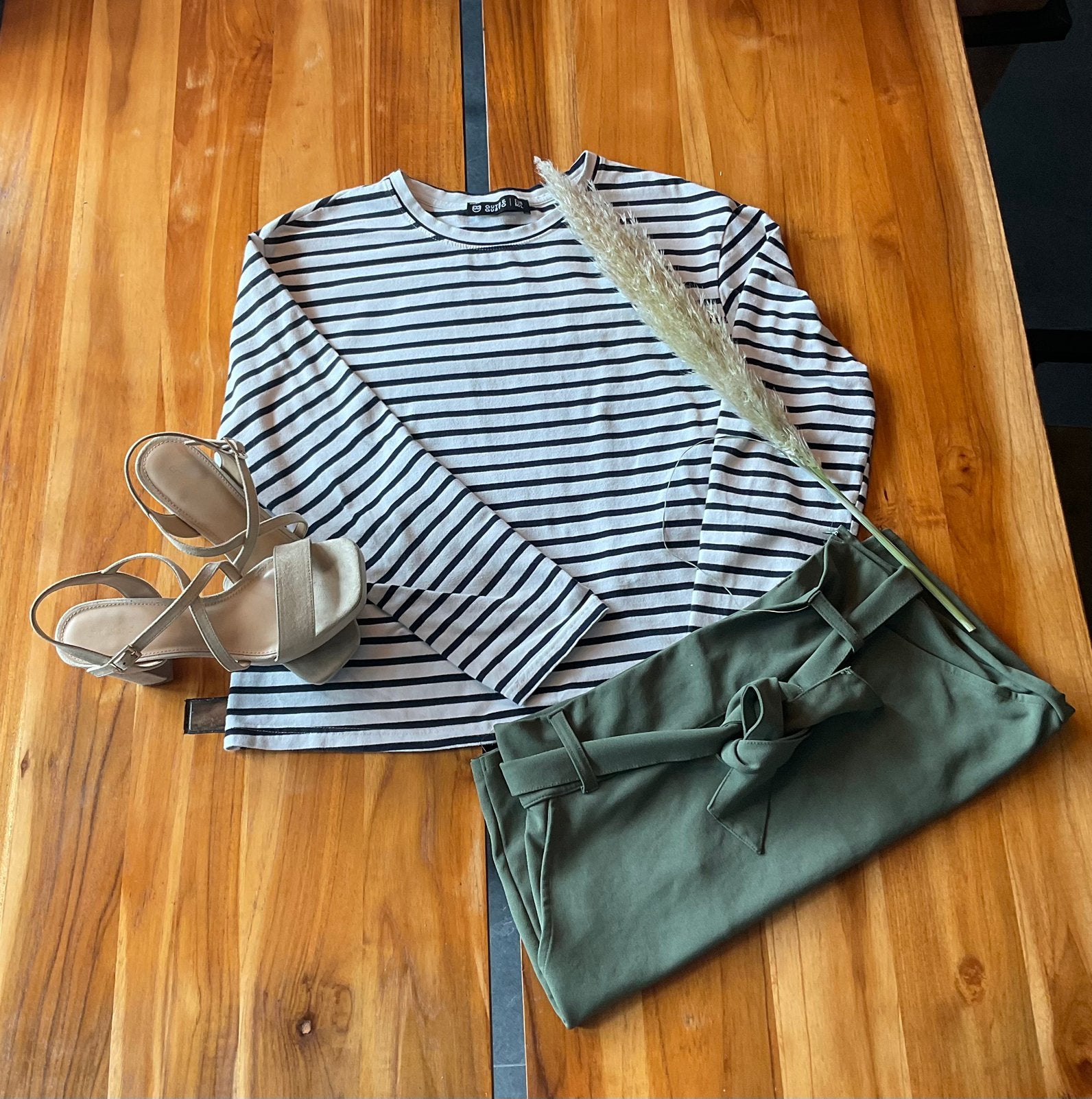 Guts & Gusto Longsleeve Zwart Wit gestreept | Maat M/L |, Maat 38/40 (M), Wit, Ophalen of Verzenden, Zo goed als nieuw