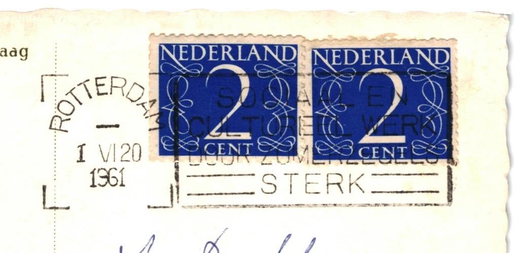 948309 Madurodam Den Haag 1961 Haven Gelopen met postzegel, Ophalen of Verzenden, 1960 tot 1980, Gelopen, Zuid-Holland