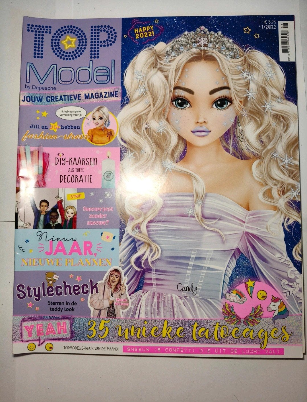 TopModel Magazine Happy 2022 met Tattoos en Kalender, Boeken, Ophalen of Verzenden, Zo goed als nieuw, Damesbladen