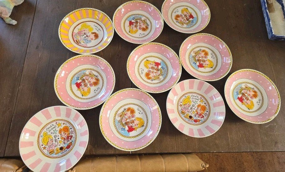 Blond Amsterdam borden (10 stuks), Huis en Inrichting, Keuken | Servies, Ophalen, Gebruikt, Bord(en), Aardewerk