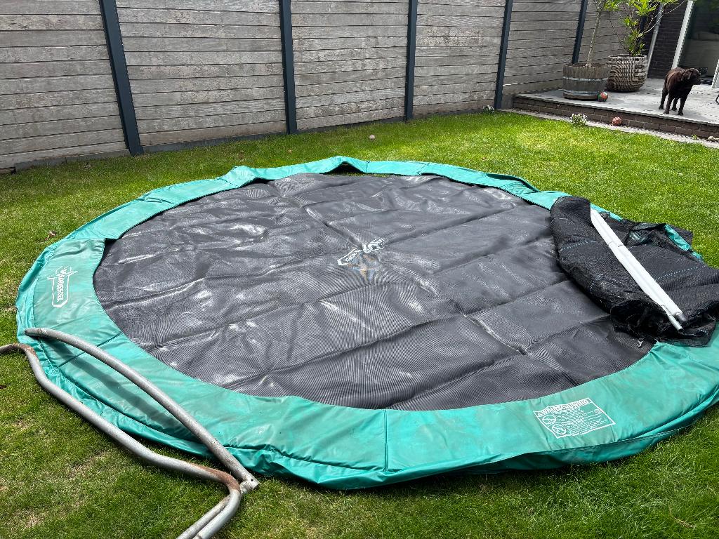 Grote trampoline (doorsnede 3,66 m), Kinderen en Baby's, Speelgoed | Buiten | Trampolines, Ophalen, Gebruikt