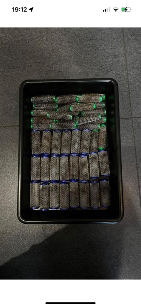 Grote partij haarrollers in diverse maten, Ophalen, Gebruikt, Overige typen