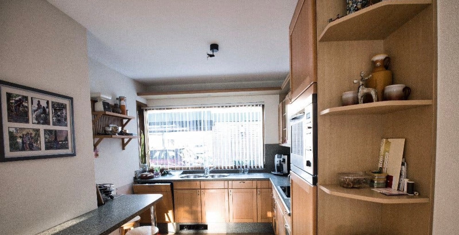 Gratis Beukenhouten Keuken, Ophalen, Zo goed als nieuw, Hoekkeuken