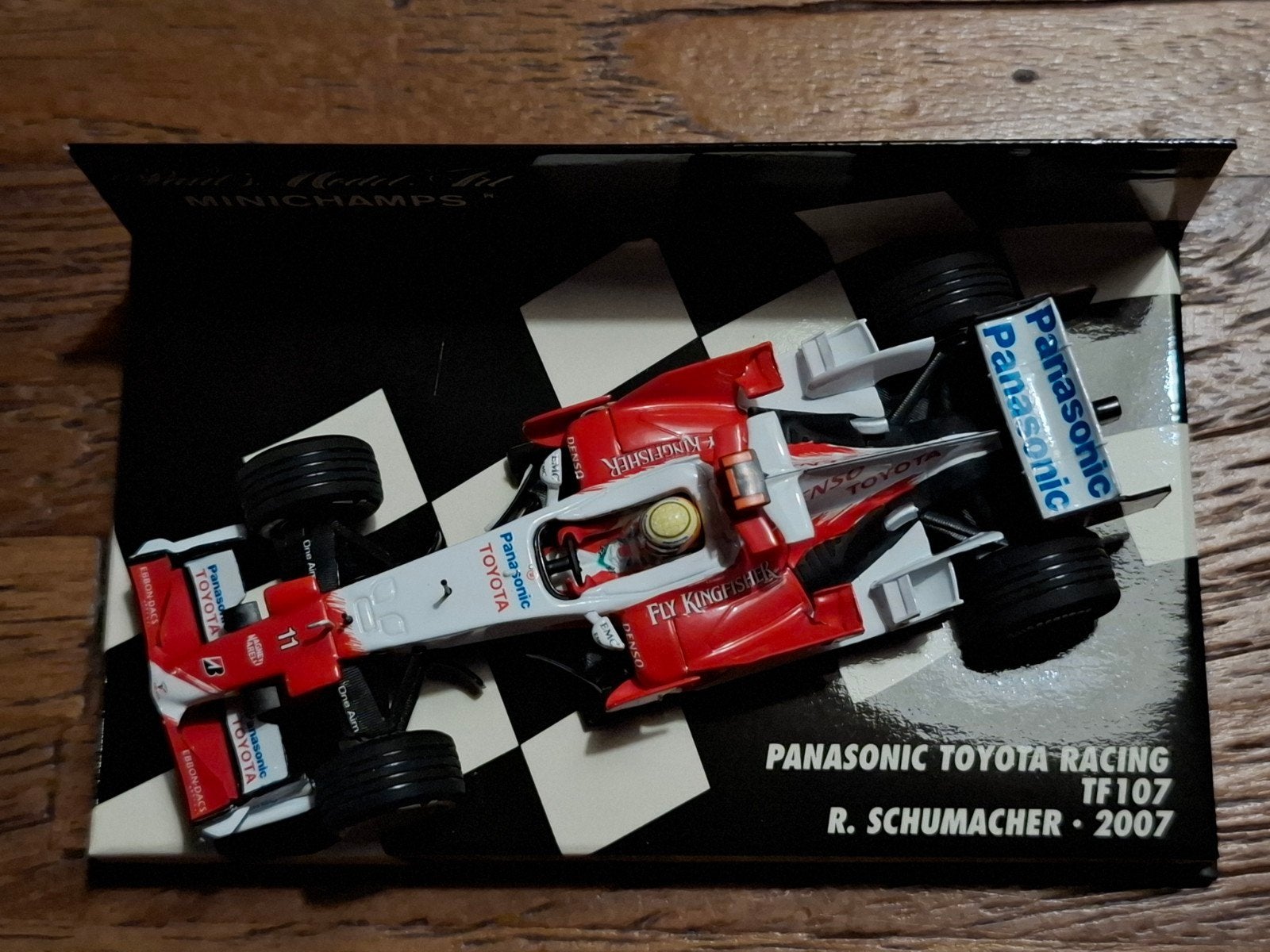 Minichamps Panasonic Toyota Racing TF107 R. Schumacher 2007, Hobby en Vrije tijd, Modelauto's | 1:43, Ophalen of Verzenden, Zo goed als nieuw