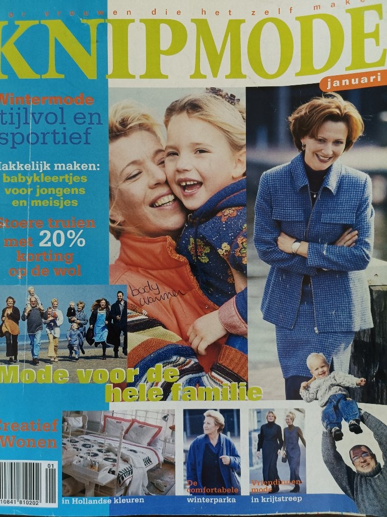 Knipmode Januari 1997 wintermode voor de hele familie, Hobby en Vrije tijd, Kledingpatronen, Overige typen, Vrouw, Ophalen of Verzenden