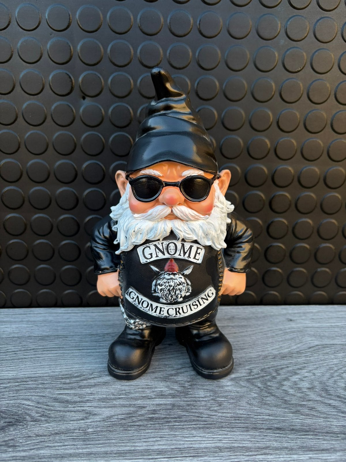 biker kabouter 22hoog 15breed/Nieuw!, Verzamelen, Beelden en Beeldjes, Ophalen of Verzenden, Nieuw