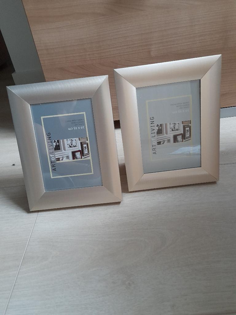 RVS fotolijstjes 10x15, Ophalen of Verzenden, Zo goed als nieuw