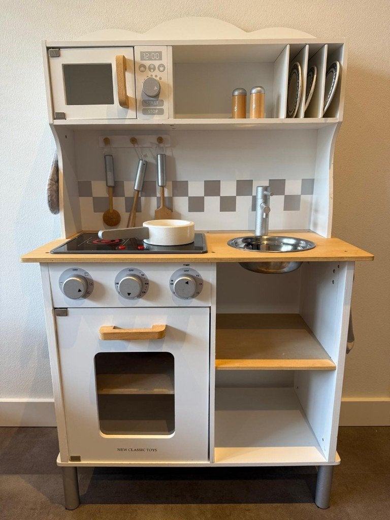 Speelkeuken - New Classic Toys incl. toebehoren, Ophalen, Gebruikt, Hout, Speelkeuken