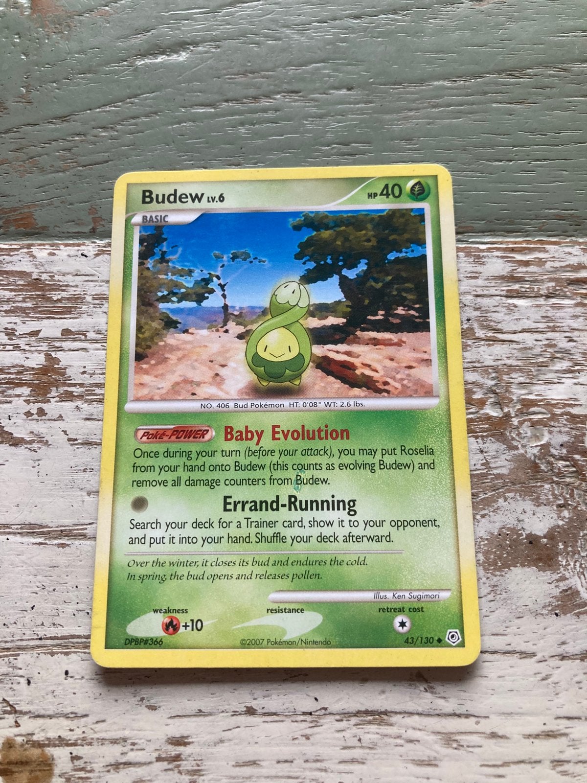 Pokemon kaart Budew, Ophalen of Verzenden, Zo goed als nieuw