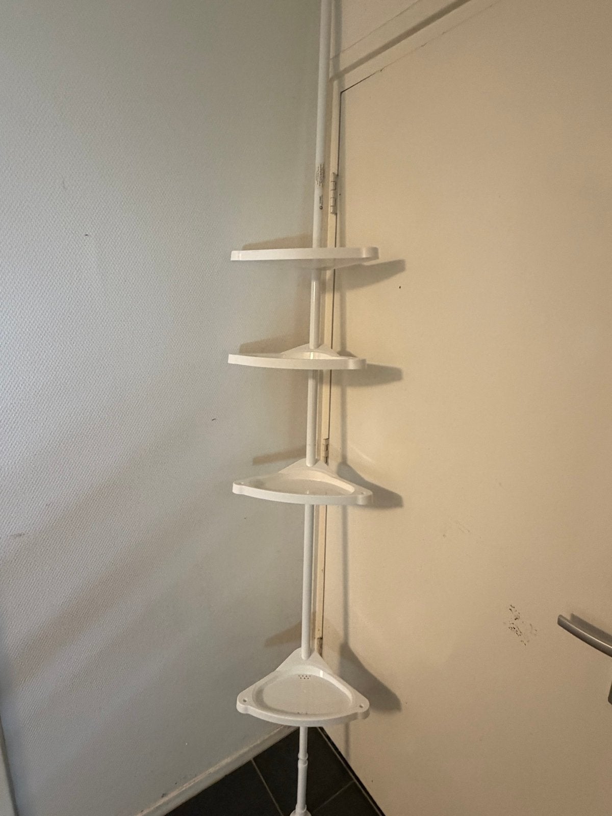 Songmics Hoekrek voor Badkamer of Douche - Wit, Ophalen of Verzenden, Gebruikt