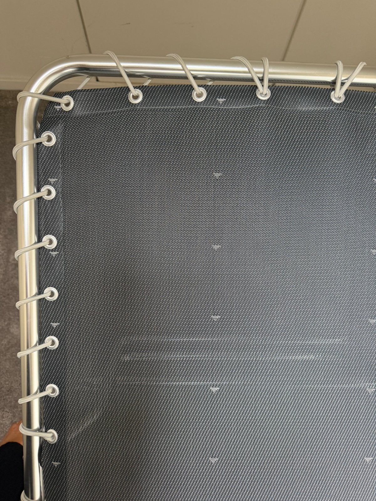 Crespo AL 364 XL ligbed donkergrijs, Ophalen, Zo goed als nieuw, Aluminium, Verstelbaar