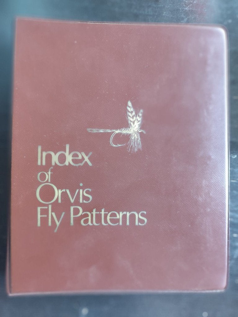 Vintage "Index of Orvis Fly Patterns" Vliegvissen naslagwerk, Ophalen of Verzenden, Zo goed als nieuw, Overige typen