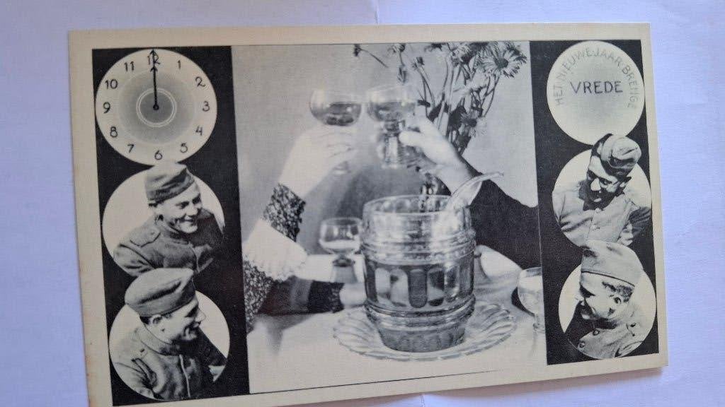 1940 1945 Het nieuwe jaar brenge vrede, Verzamelen, Verzenden, 1940 tot 1960, Ongelopen, Overige thema's