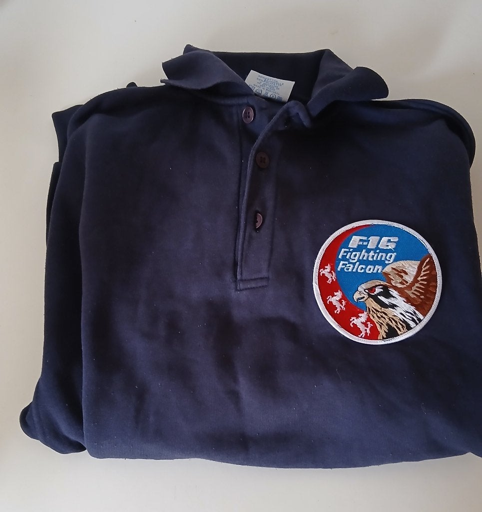 F16 fighting falcon sweater XL, Ophalen, Gebruikt, Patch, Badge of Embleem