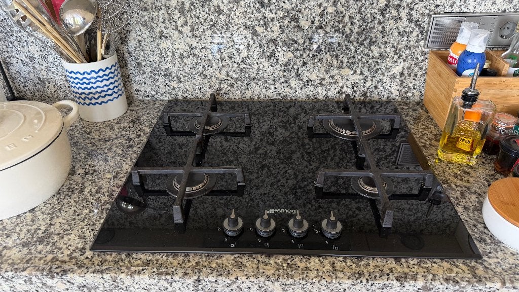 Smeg PV164NBN Built-in Gas Hob, Ophalen, Gebruikt, 4 kookzones, Inbouw