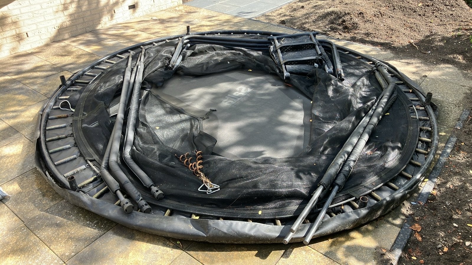 Salta Trampoline Comfort Edition 305 cm (incl. accessoires), Ophalen, Gebruikt
