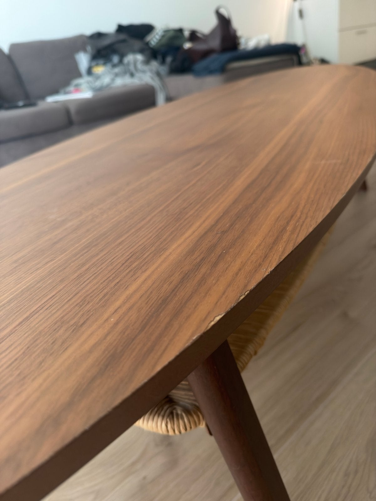 IKEA STOCKHOLM Salontafel Walnootfineer, Ophalen, Gebruikt, 50 tot 100 cm, 150 tot 200 cm