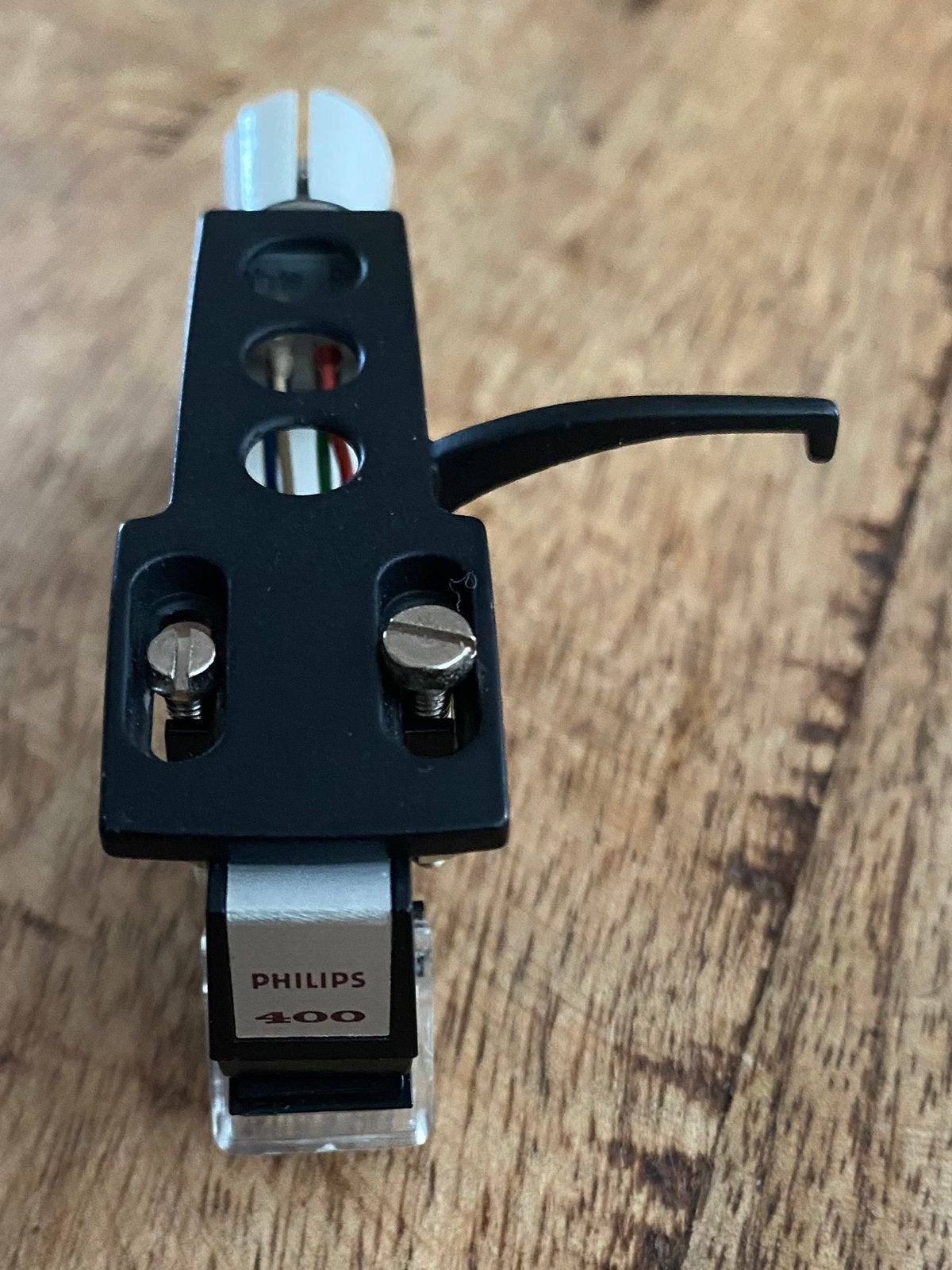 Technics Headshell met Philips 400 Element, Ophalen of Verzenden, Gebruikt, Platenspeler-onderdeel, Technics