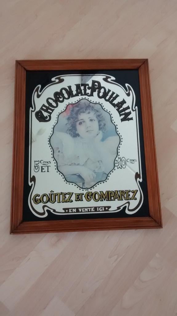 Te koop: vintage reclamespiegel, Vintage, Ophalen, Gebruikt, Glas