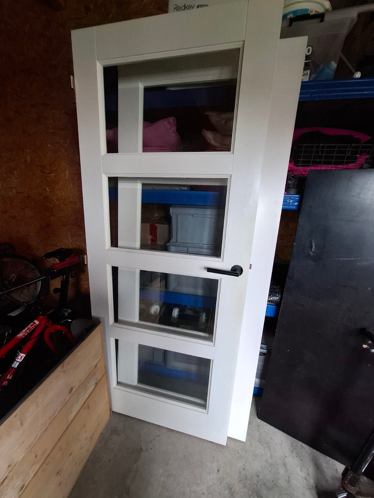 stompe/paneel binnen deuren 2 stuks met glas, Ophalen, Gebruikt, Binnendeur, Glas