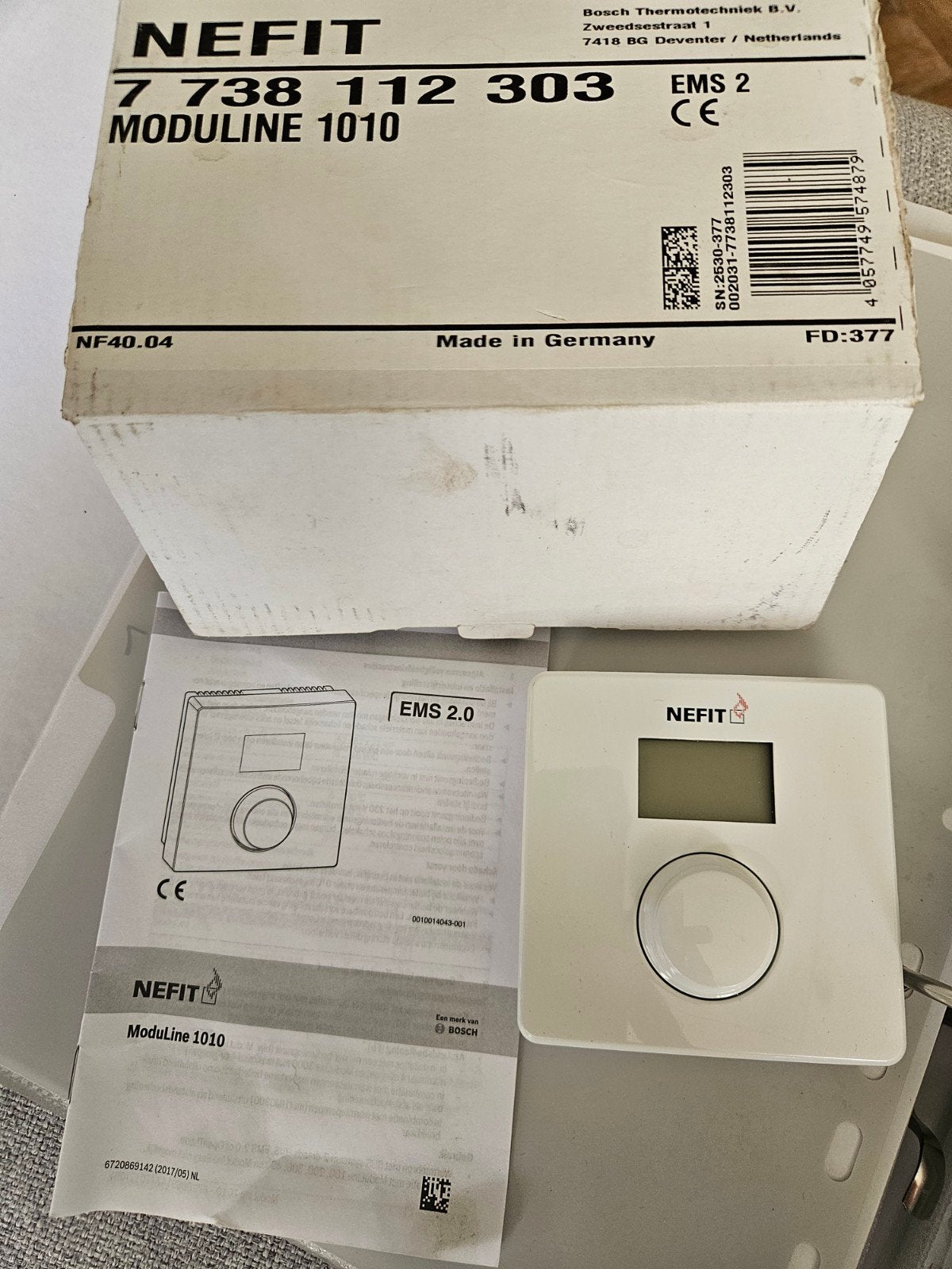Nefit ModuLine 1010 Thermostaat - Nieuw in doos, Ophalen, Nieuw, Thermostaat