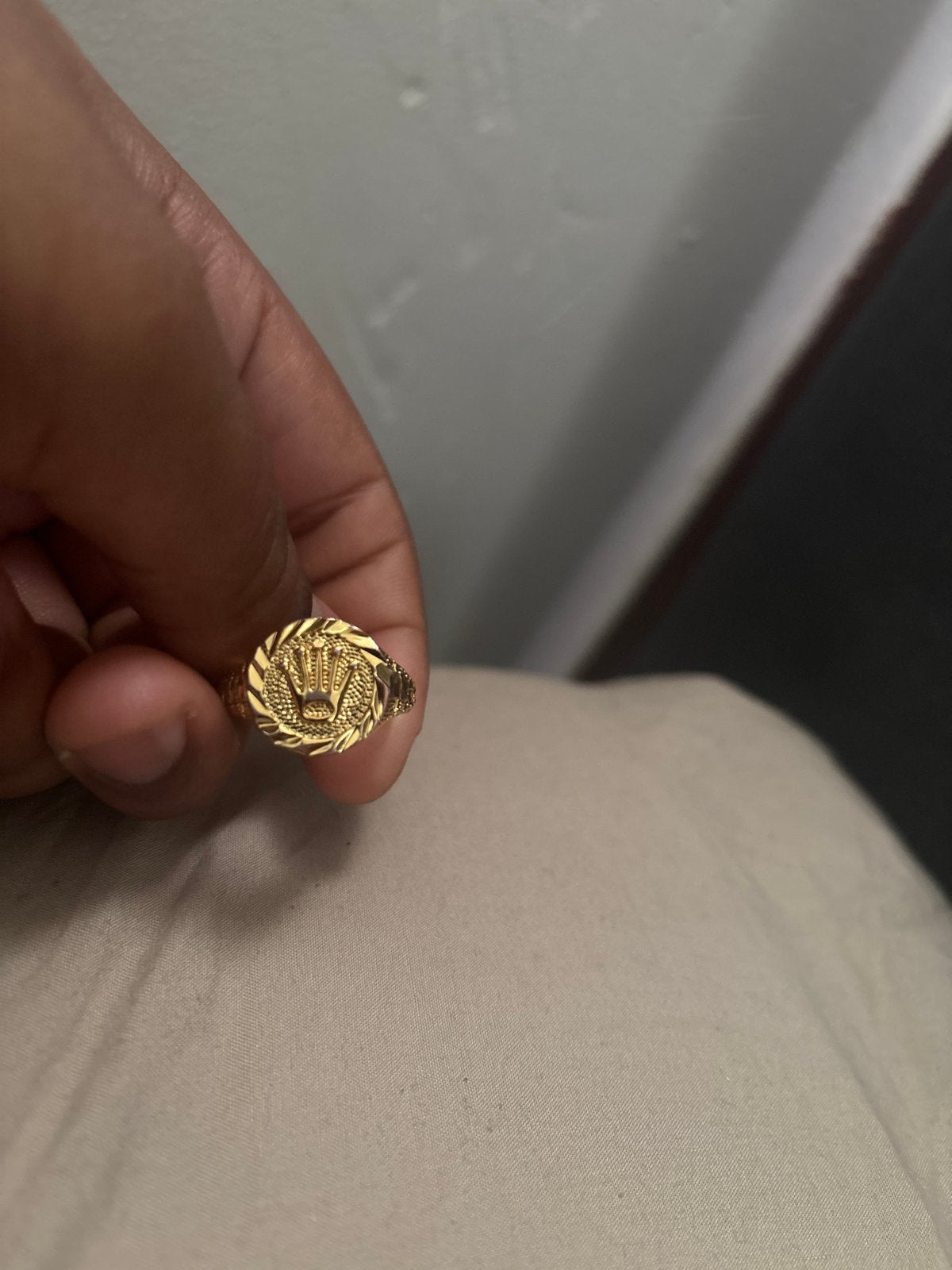 Gouden Rolex ring 10k, Ophalen, 18 tot 19, Gebruikt, Dame of Heer