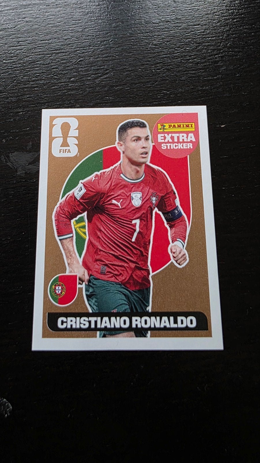 PANINI EXTRA STICKER RONALDO, Verzenden, Nieuw, Buitenlandse clubs, Poster, Plaatje of Sticker
