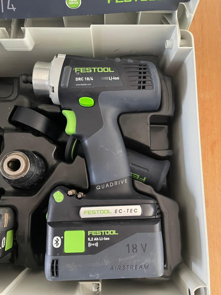 Festool DRC 18/4 Li 5.2 Plus Accu Schroefboormachine, Ophalen of Verzenden, Boor- en Schroefmachine