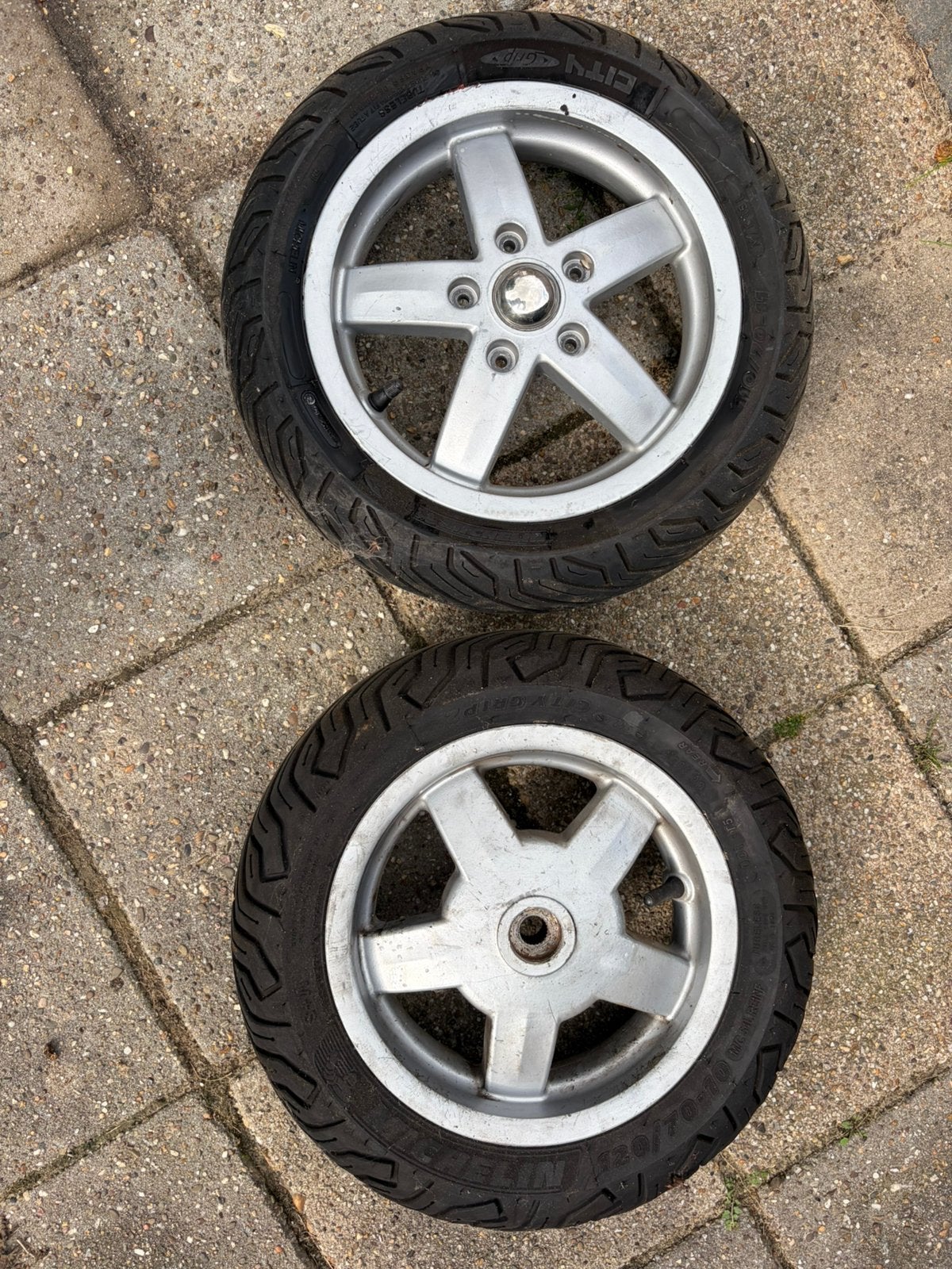Nette Vespa LX velgenset (goed profiel), Verzenden, Zo goed als nieuw, Overige typen, Vespa