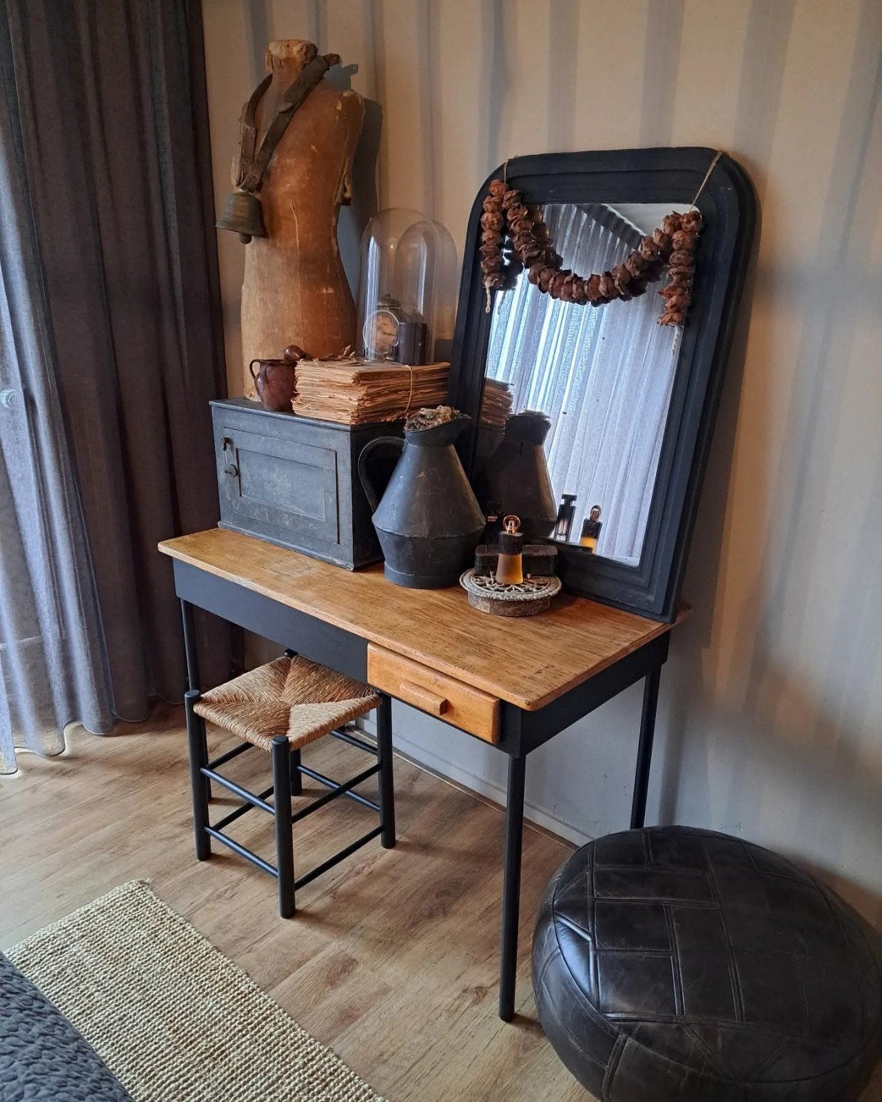 bureau,kaptafel,vintage,landelijk,sober,brocant, Ophalen, 50 tot 100 cm, X, Minder dan 100 cm