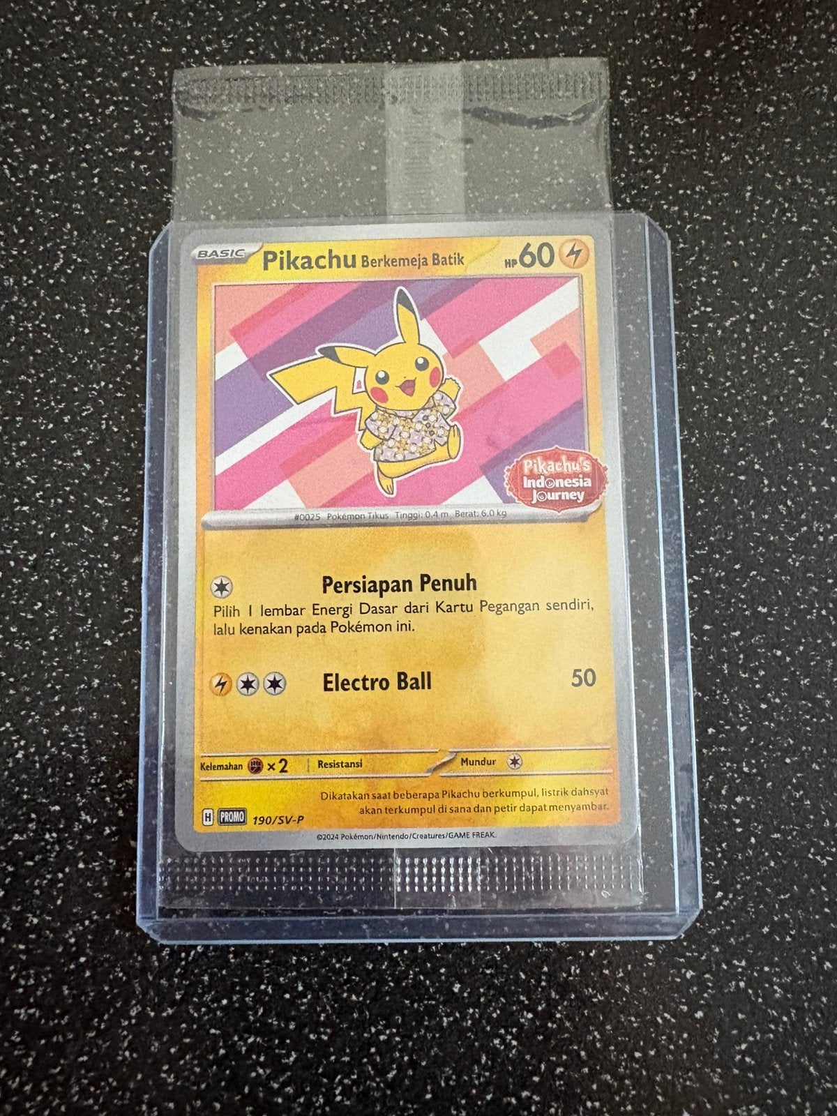Pikachu Berkemeja Batik 190 - Sealed, Ophalen of Verzenden, Nieuw, Losse kaart