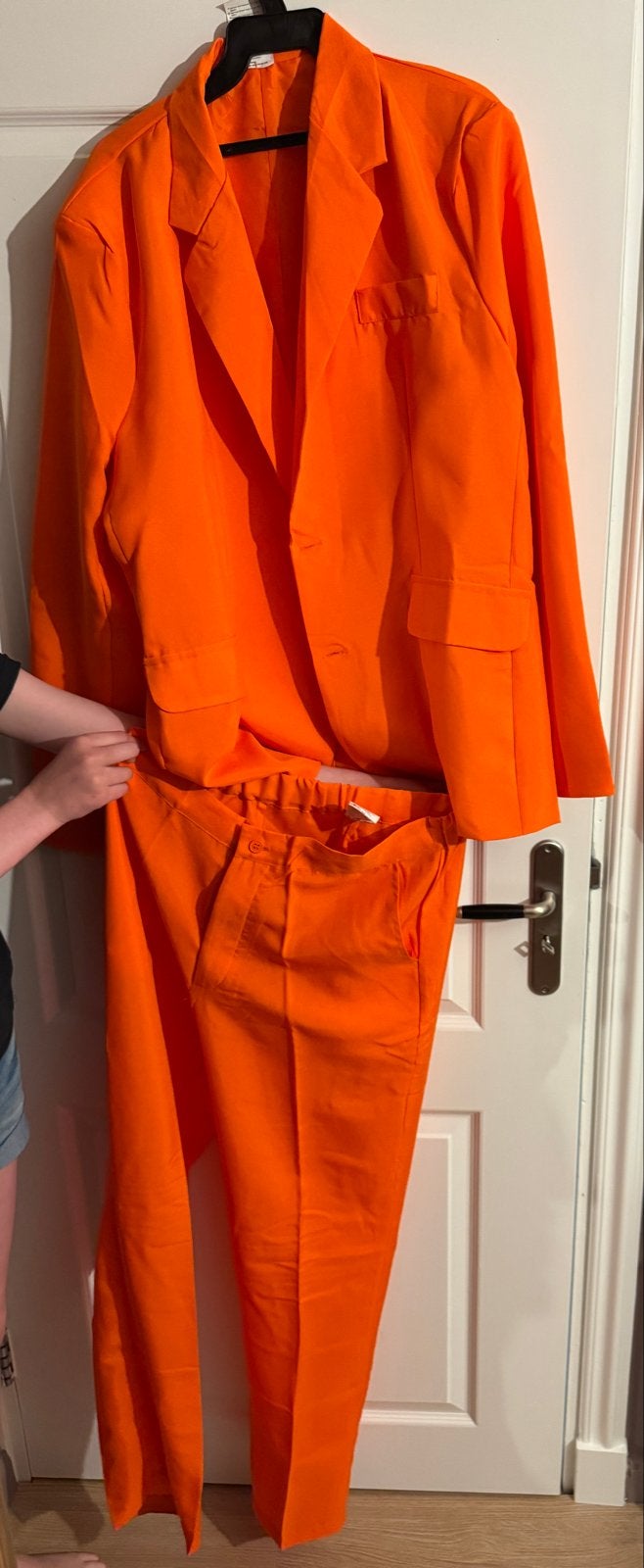 Oranje Pak - Perfect voor voetbal kijken!, Ophalen, Maat 46/48 (XL) of groter, Oranje of Koningsdag, Zo goed als nieuw