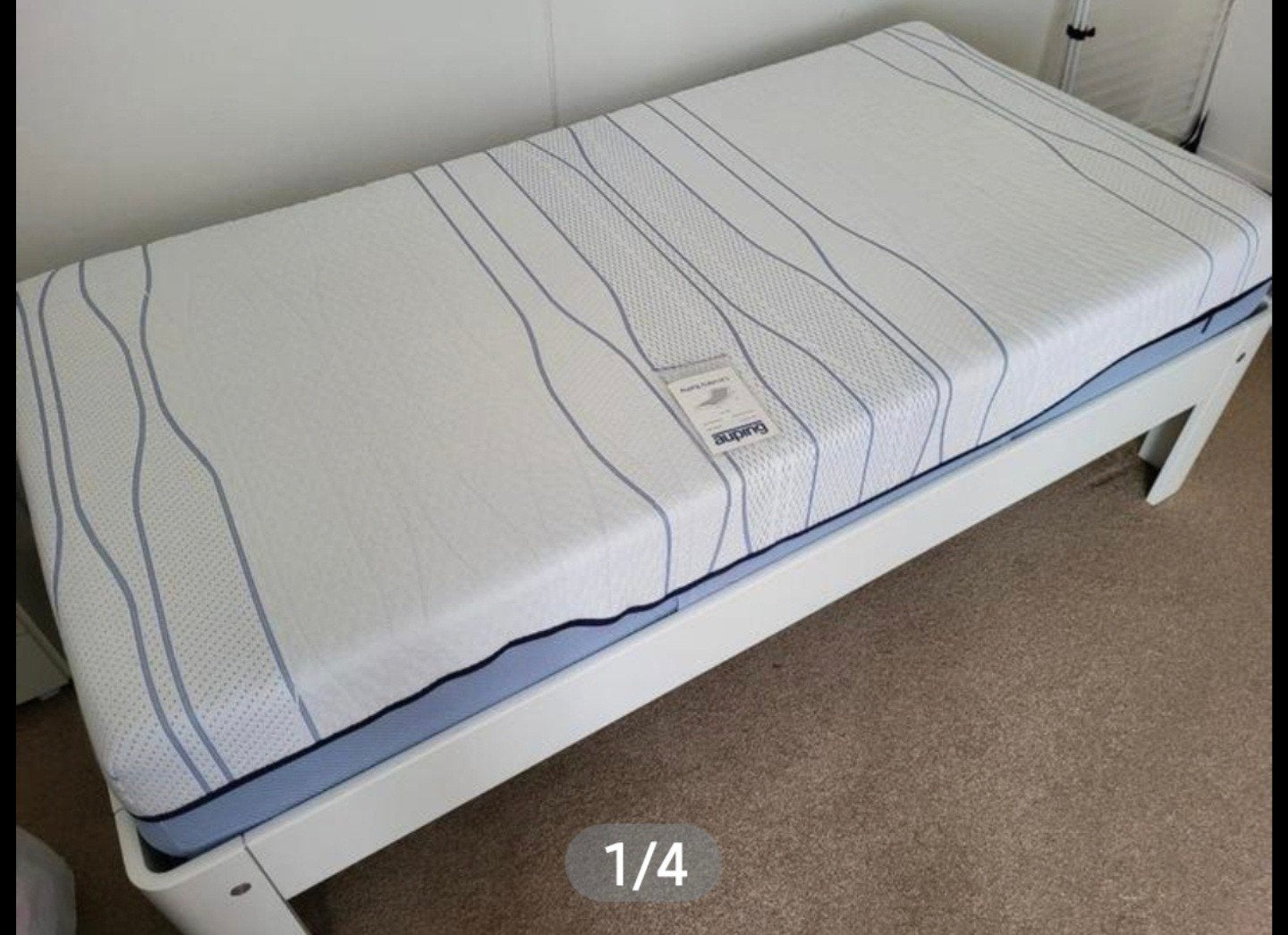 Bed Auping Auronde / elektrisch 100 x 200, Ophalen, Eenpersoons, Bedbodem, 200 cm