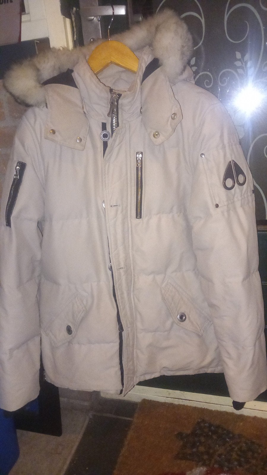 originele Moose knuckles jas - maat M, Maat 48/50 (M), Beige, Moose knuckles, Ophalen of Verzenden
