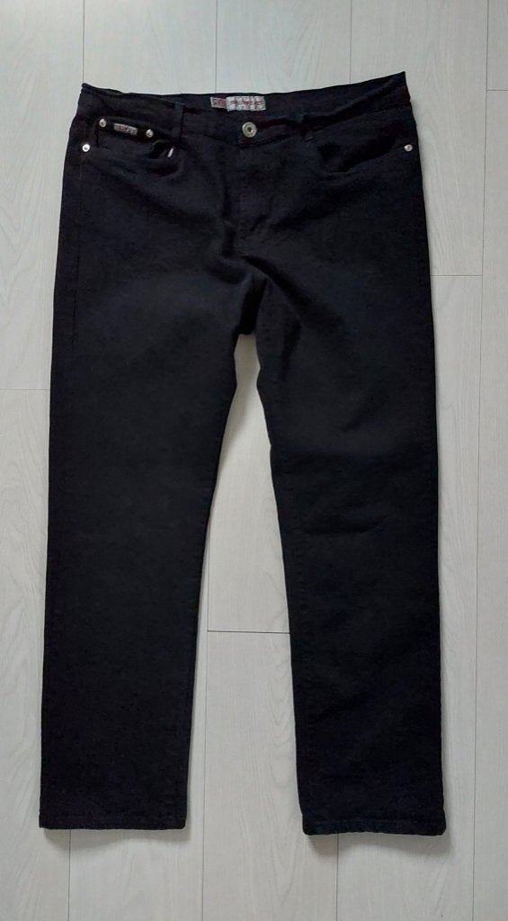 Swallow mooie zwarte broek 50 (valt als 48), Zwart, Maat 46/48 (XL) of groter, Ophalen of Verzenden, Zo goed als nieuw