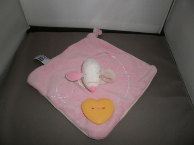 Chicco muis tut doek roze van velours geel hart knoop Van, Kinderen en Baby's, Speelgoed | Knuffels en Pluche, Muis, Nieuw, Ophalen of Verzenden