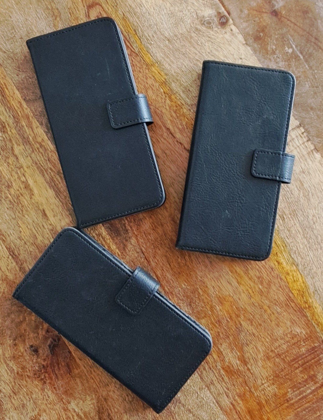 3x Zwarte Flipcase Hoesjes voor Samsung Galaxy A51, Ophalen of Verzenden, Gebruikt, Flipcase