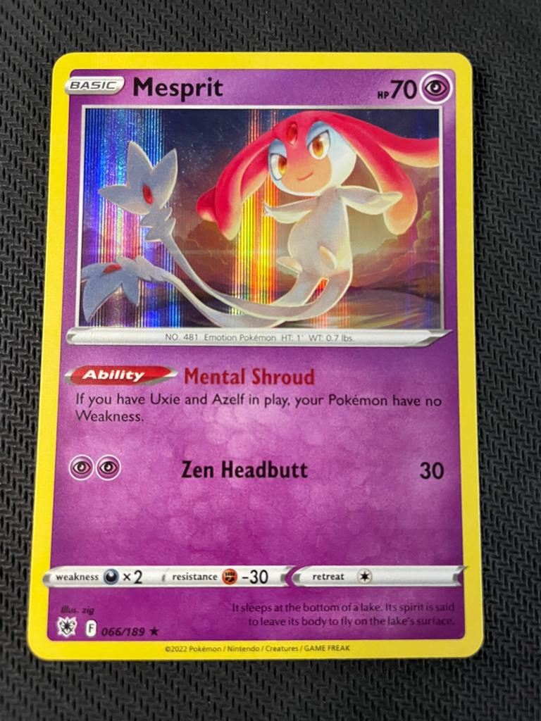 Mesprit 066/189 Rare Holo Astral Radiance Packfresh, Ophalen of Verzenden, Nieuw
