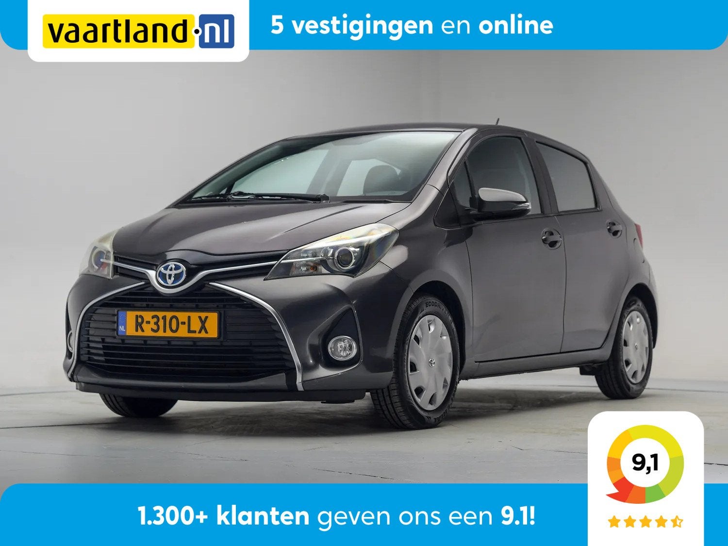 Toyota Yaris 1.5 Hybrid Lease Aut. [ Camera Clima Cruise Blu, 1497 cc, Gebruikt, 4 cilinders, 49 €/maand